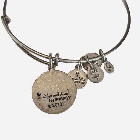 Alex and Ani Boho Path of Life Charm Bracelet Infinity Symbol Silver Tone - Picture 2 of 2